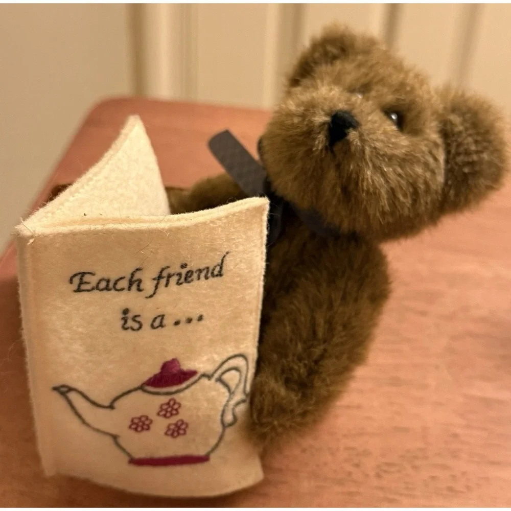 BOYDS MINI Jointed BEAR named Verna - Head Bean Collection‎ 6
